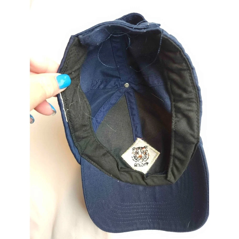 Boy Scouts of America Tiger Cub Scout Uniform Cap Hat Navy Orange Embroidered